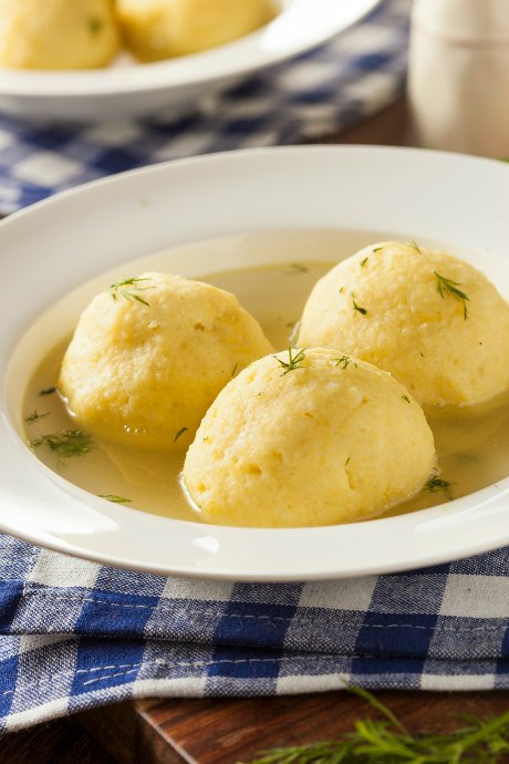 Dense matzo balls are sinkers: they sit at the bottom of your bowl. Light matzo balls are floaters: they bob at the surface.